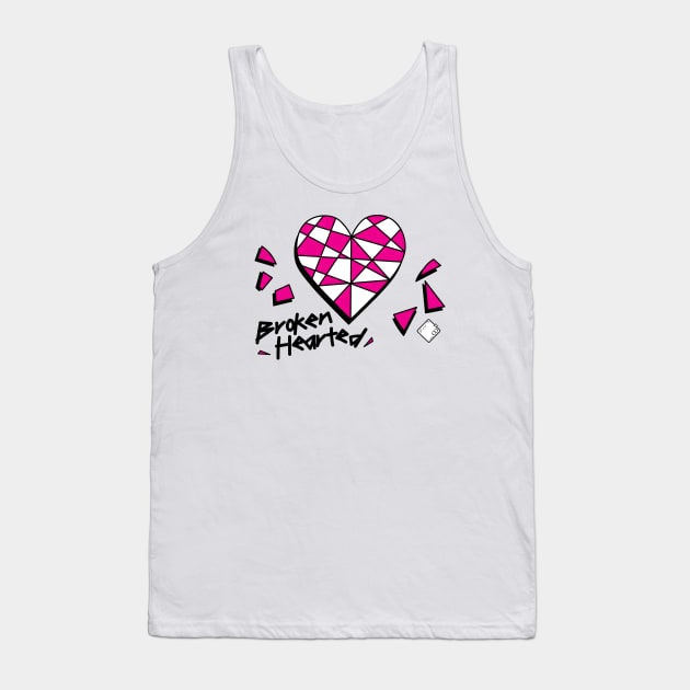 Broken Hearted Tank Top by Disocodesigns